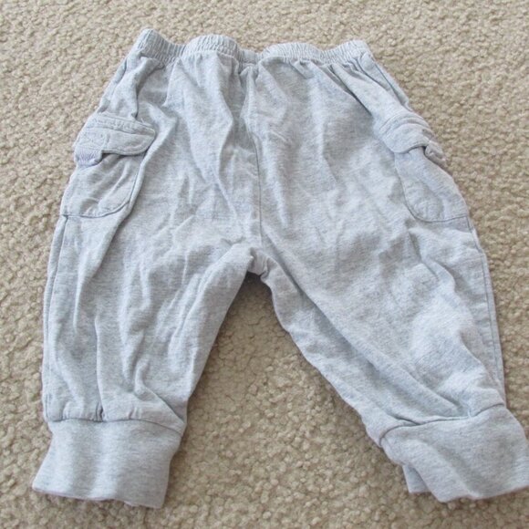 Okie Dokie Pull On Sweatpants Infant Boys Size 3-6M Gray Elastic Jogger Bottoms‎ - Picture 4 of 4